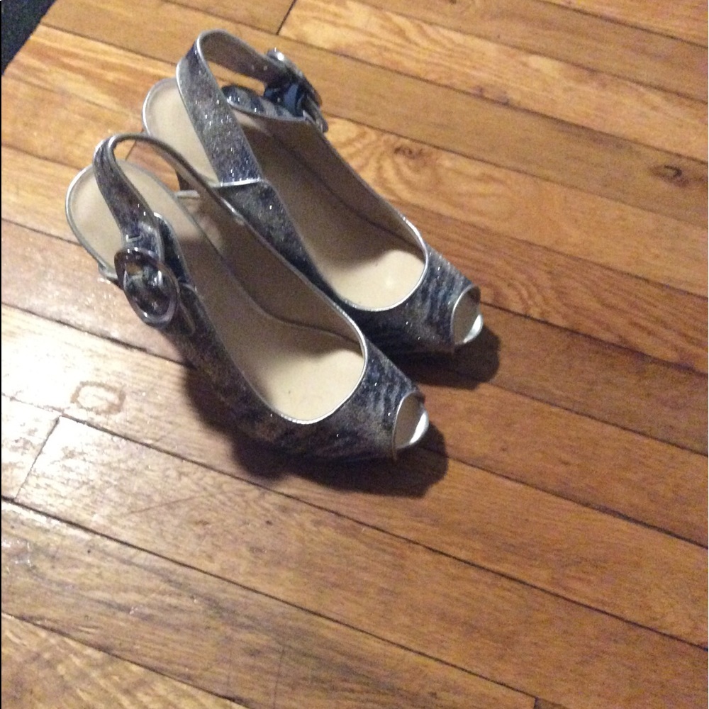 Guess stiletto blue and silver